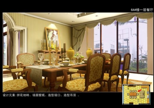三层别墅设计施工图（含效果）的CAD图缩略图