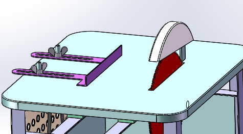 木工台锯 木板切割机3D数模图纸 Solidworks设计 附STEP IGS