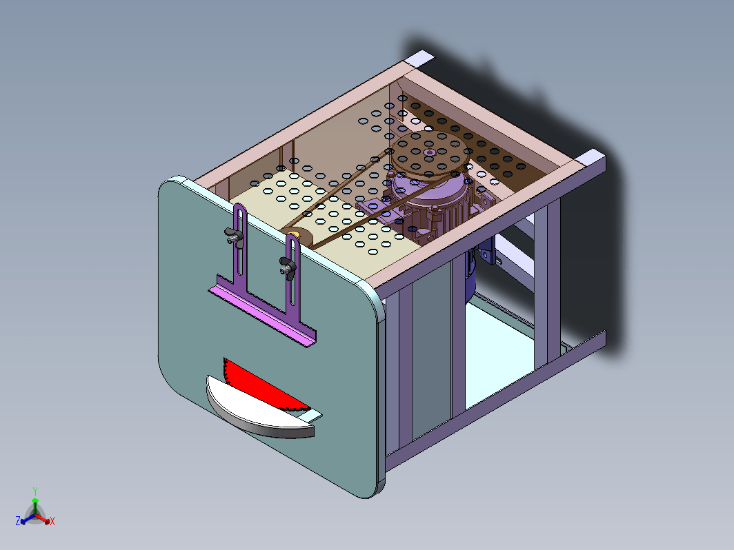 木工台锯 木板切割机3D数模图纸 Solidworks设计 附STEP IGS