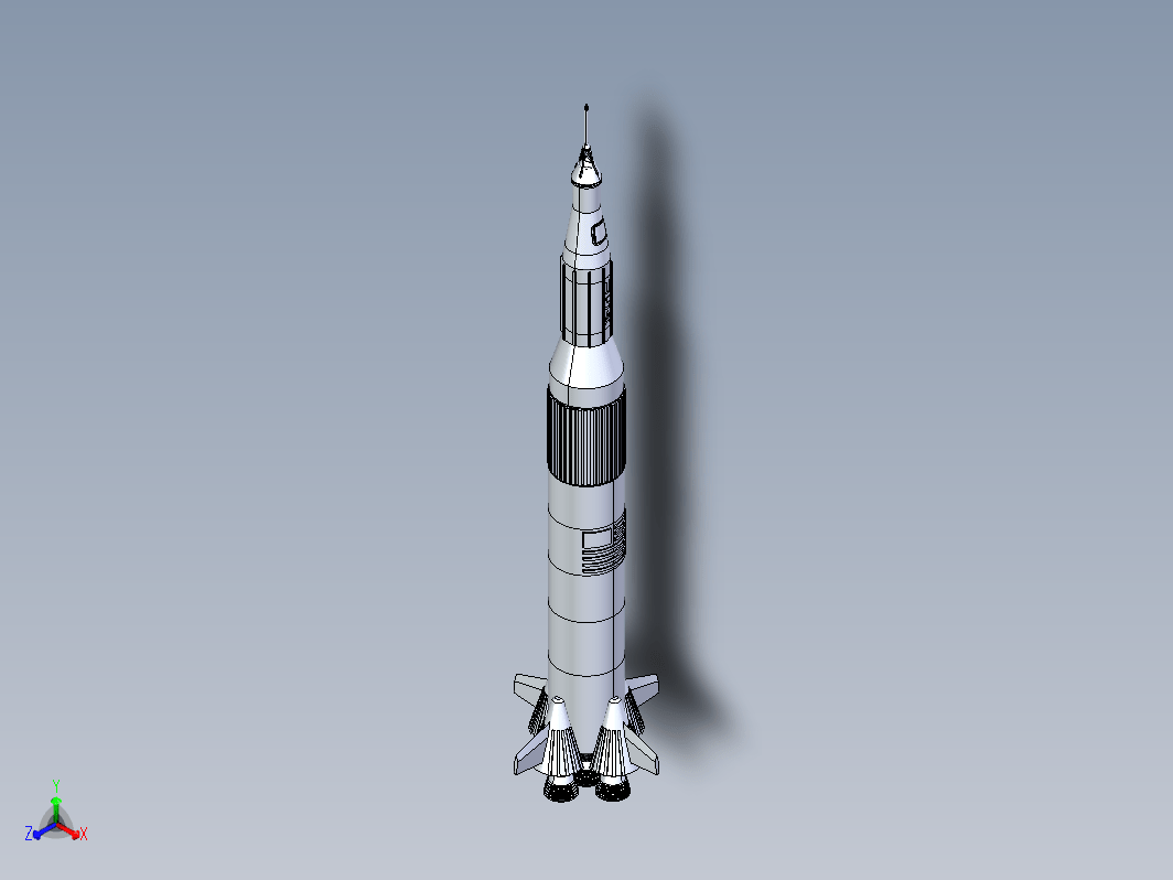 土星五号运载火箭简易模型