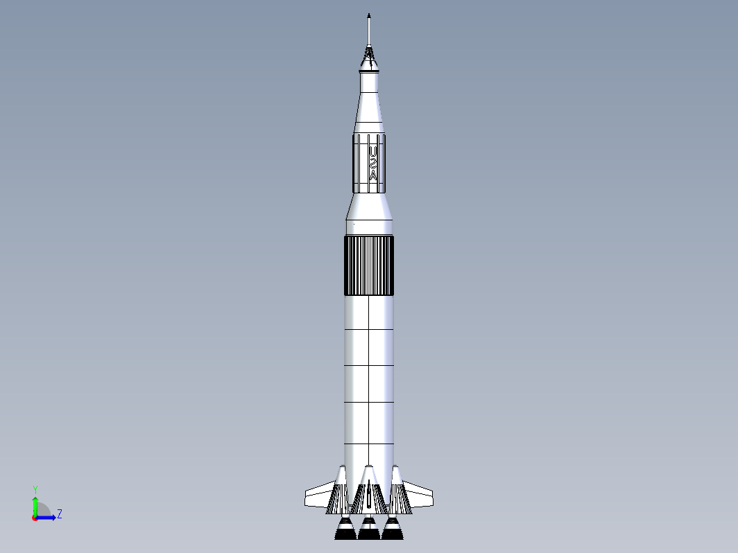 土星五号运载火箭简易模型