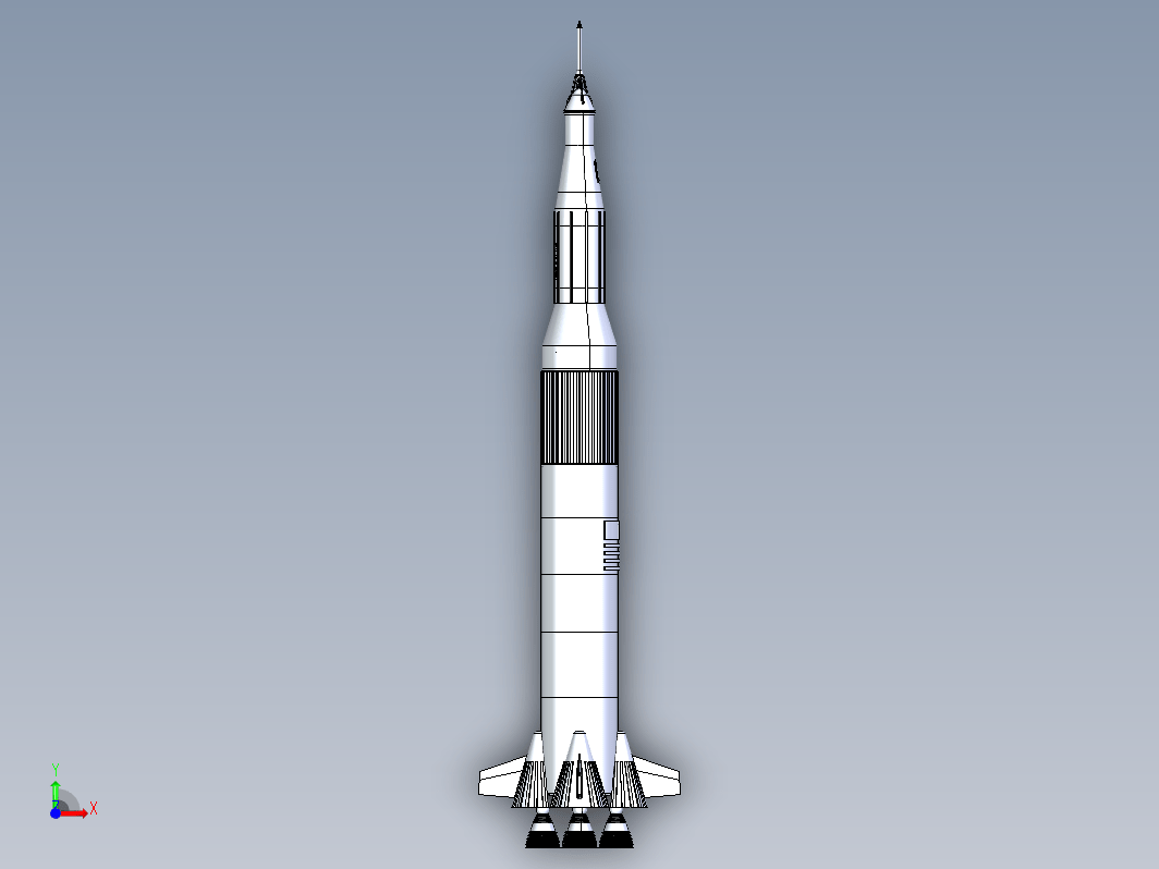 土星五号运载火箭简易模型