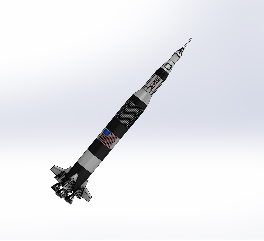 土星五号运载火箭简易模型