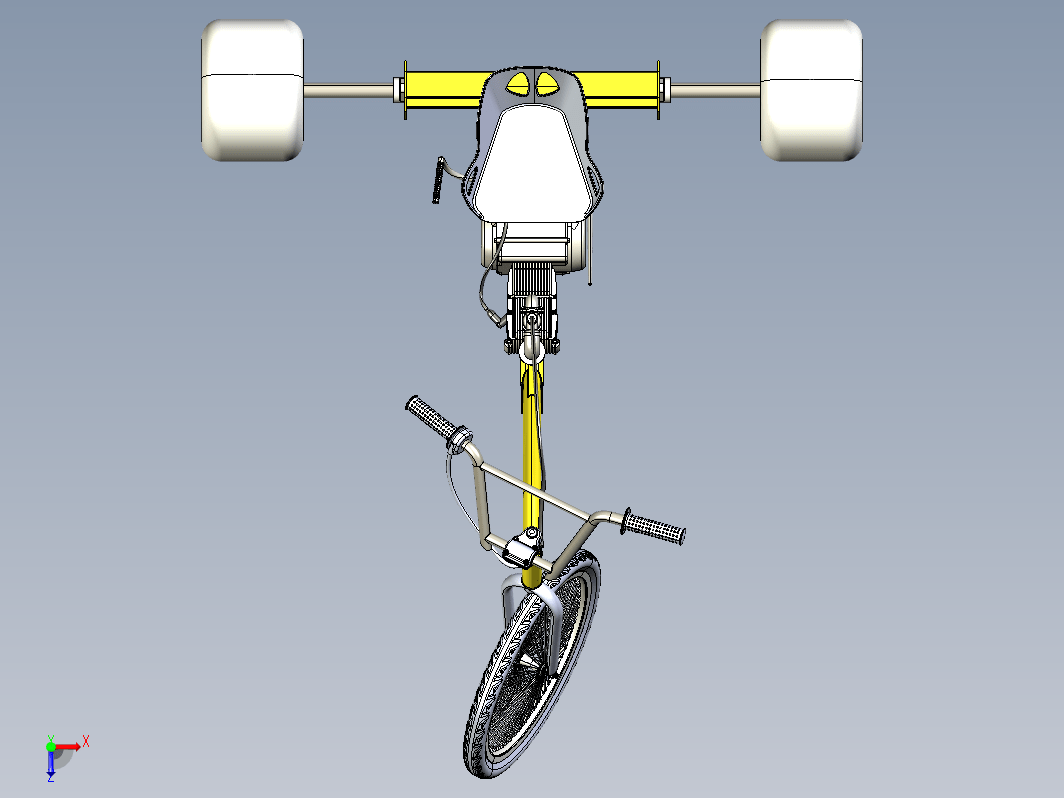 机动三轮车结构 Motorized tricycle