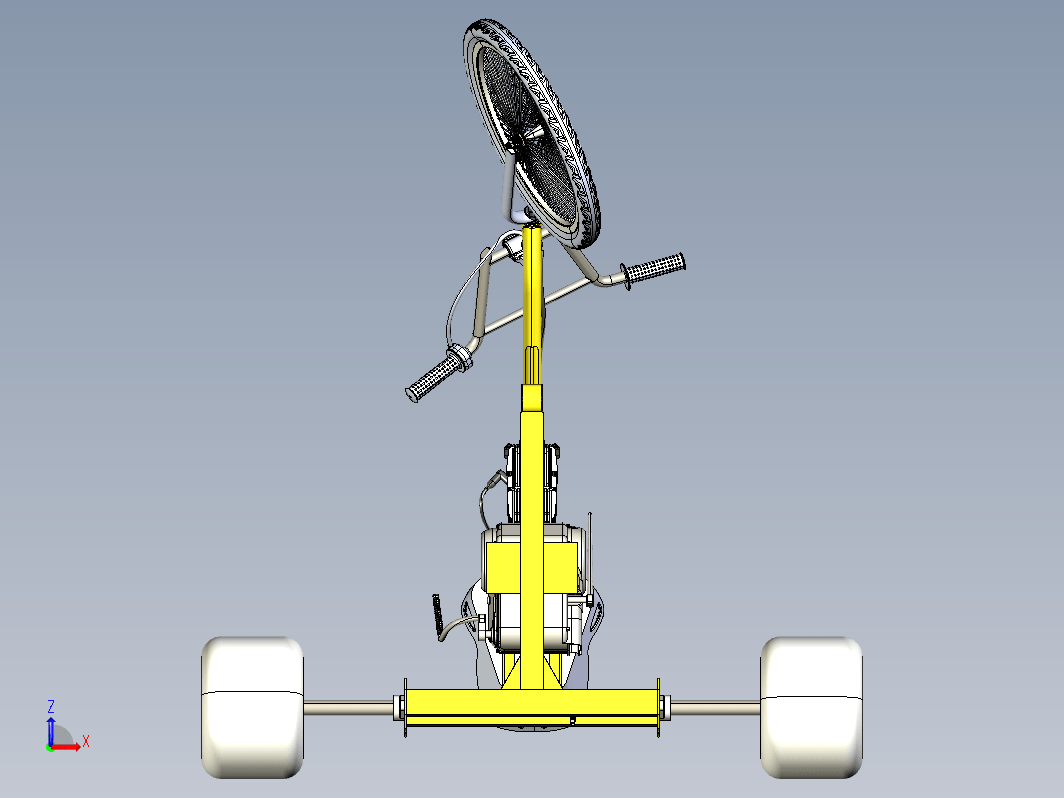 机动三轮车结构 Motorized tricycle