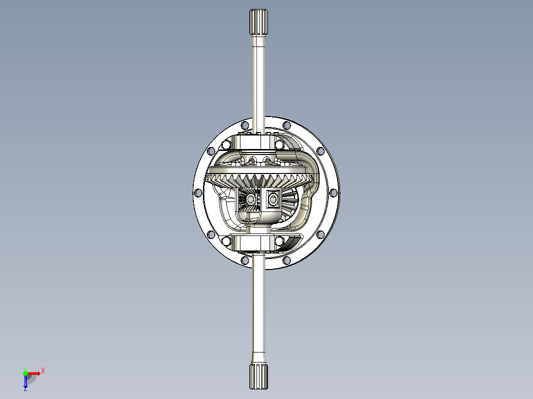 锥齿轮差速器内部结构