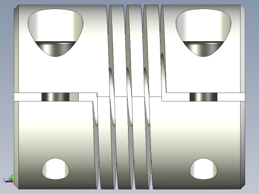柔性连接器（弹簧和橡胶嵌件样式）缩略图