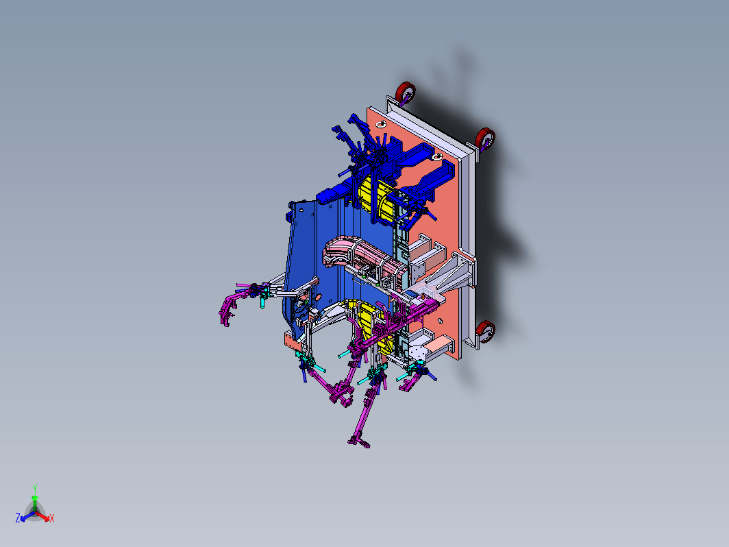 前围板和前围板夹具总成