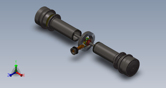 基于东风轻型载货汽车福瑞卡驱动桥设计三维SW2016带参+CAD+说明