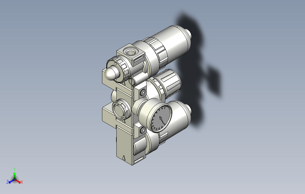 气源处理元件三点式组合3D-AC-150-H系列