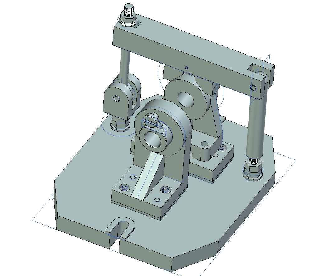 轴承座加工工艺规程及夹具三维UG6.0带参+CAD+说明书