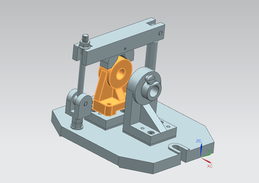 轴承座加工工艺规程及夹具三维UG6.0带参+CAD+说明书