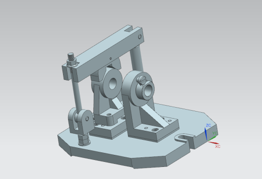 轴承座加工工艺规程及夹具三维UG6.0带参+CAD+说明书缩略图
