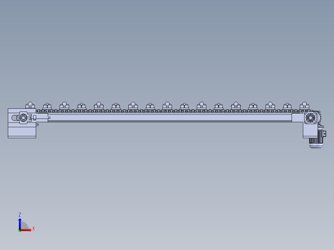 F0625-链条输送线三维