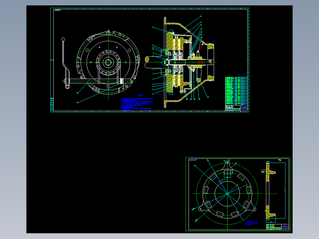 KD1150型载货汽车离合器设计（有cad图+说明书）