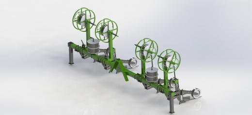 滴灌管开卷机 Drip irrigation pipe unwinder