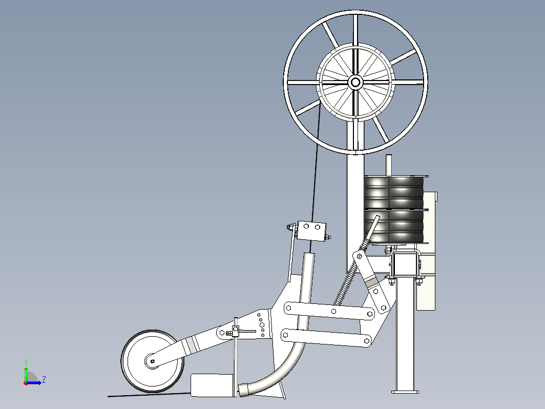 滴灌管开卷机 Drip irrigation pipe unwinder