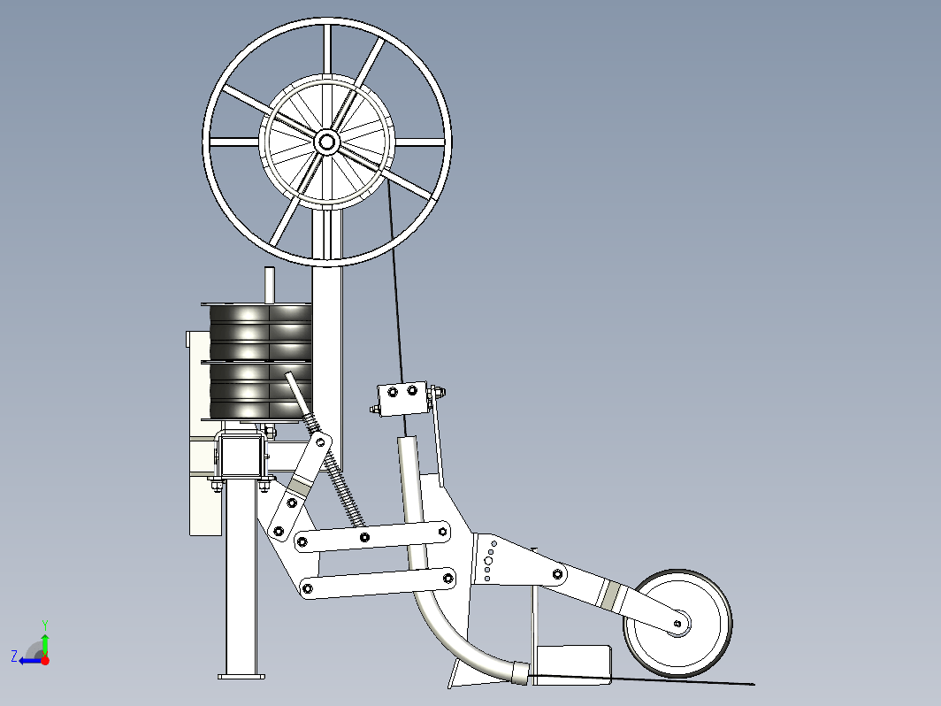 滴灌管开卷机 Drip irrigation pipe unwinder