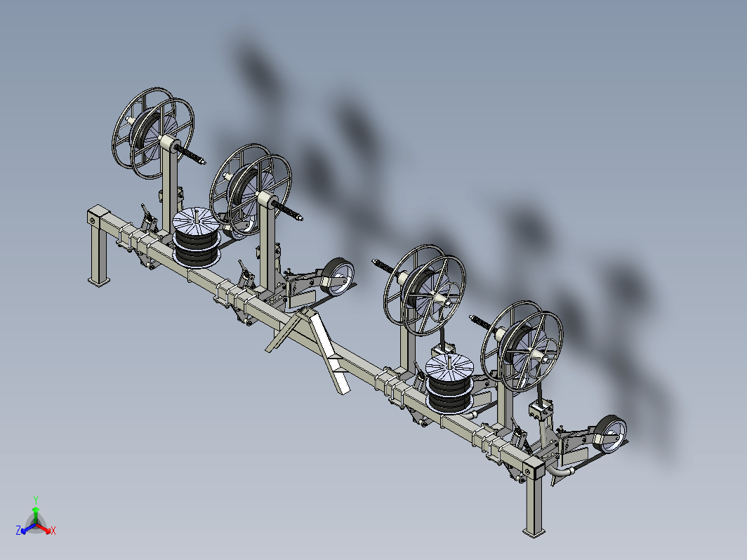 滴灌管开卷机 Drip irrigation pipe unwinder