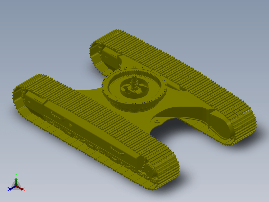 36吨履带挖掘机底盘三维SW2011无参