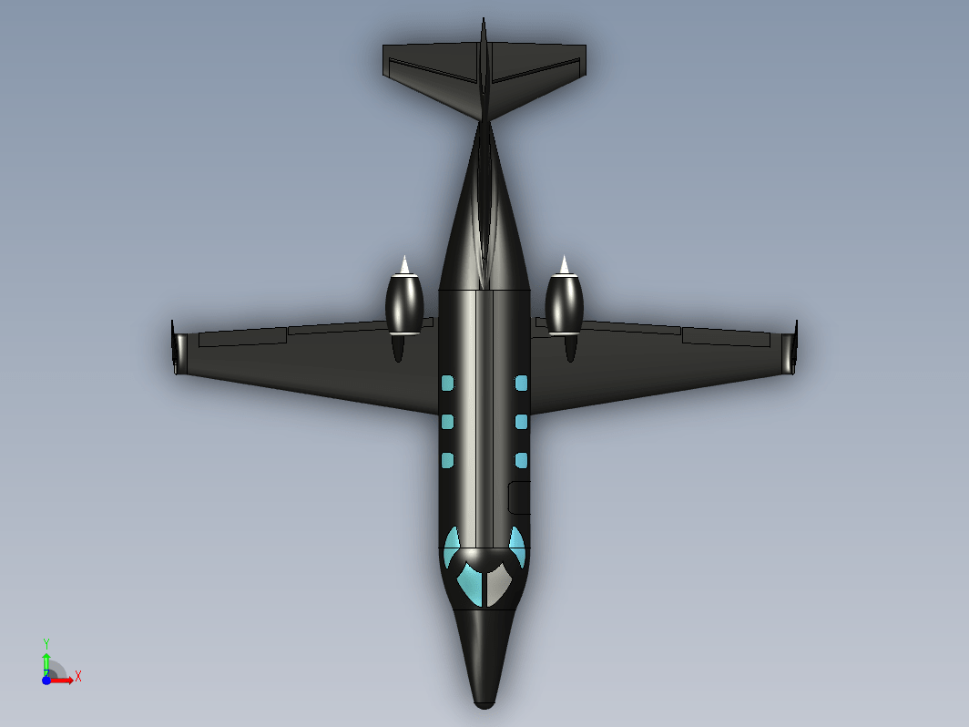 小型商务喷气飞机造型