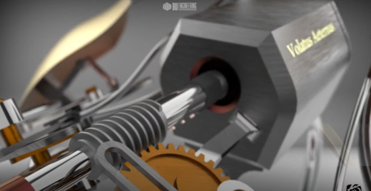 Kinetic Sculpture机械鸟摆件结构缩略图