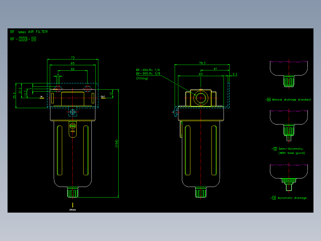 气缸 BF-200(300)