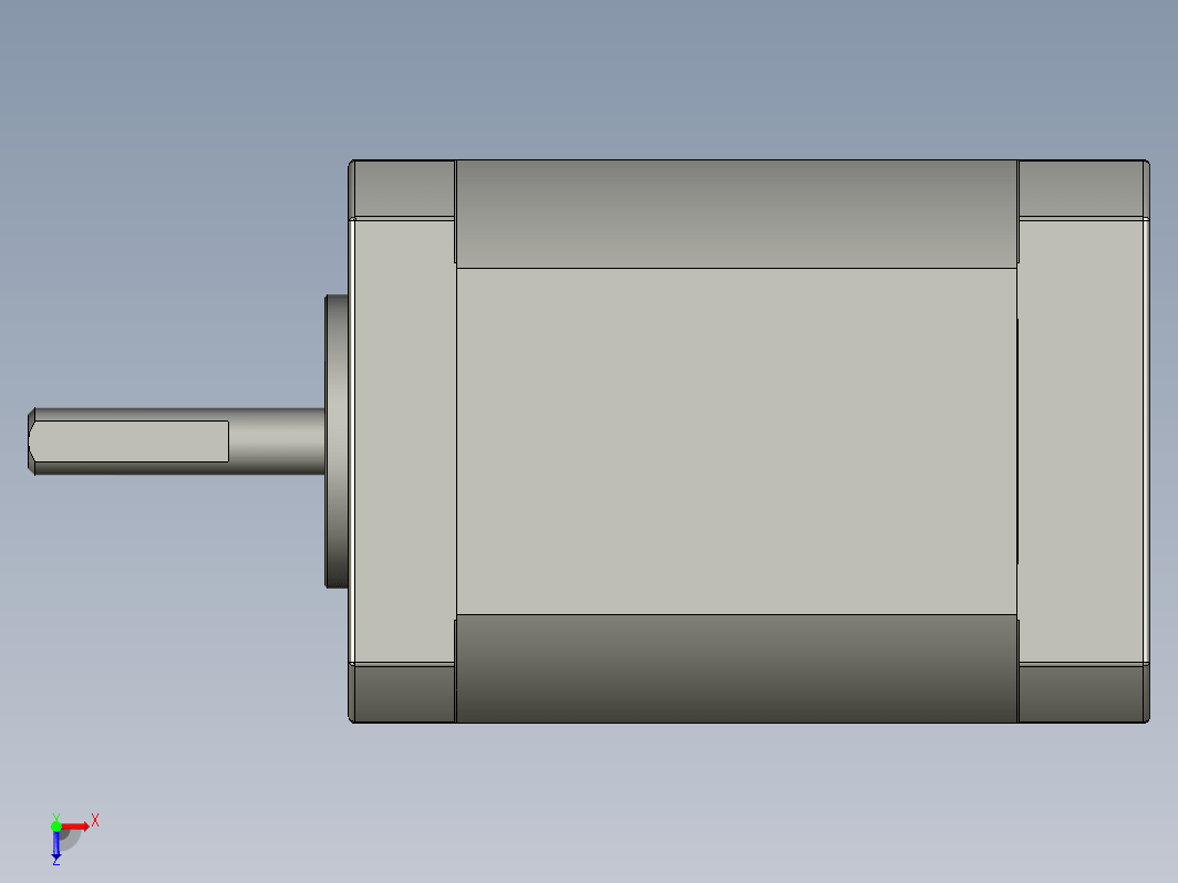 YK42HB60-02A  42mm两相步进电机（3D）