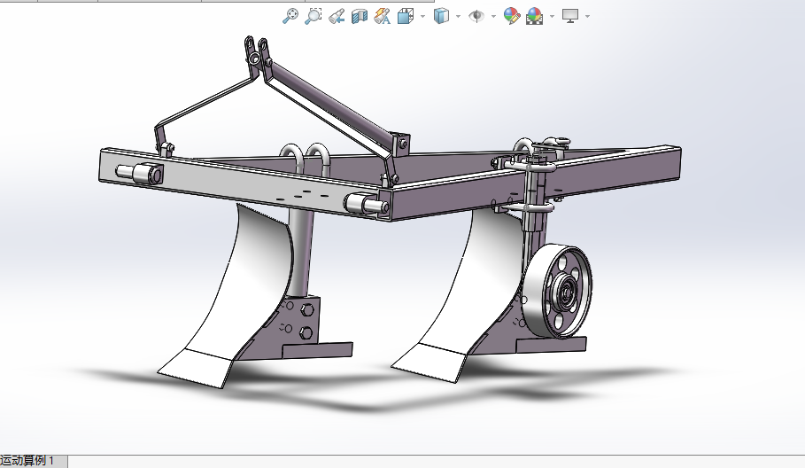 铧式犁三维SW2018带参