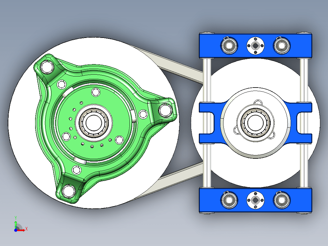 CVT无级变速器三维建模图纸(含仿真运动视频)