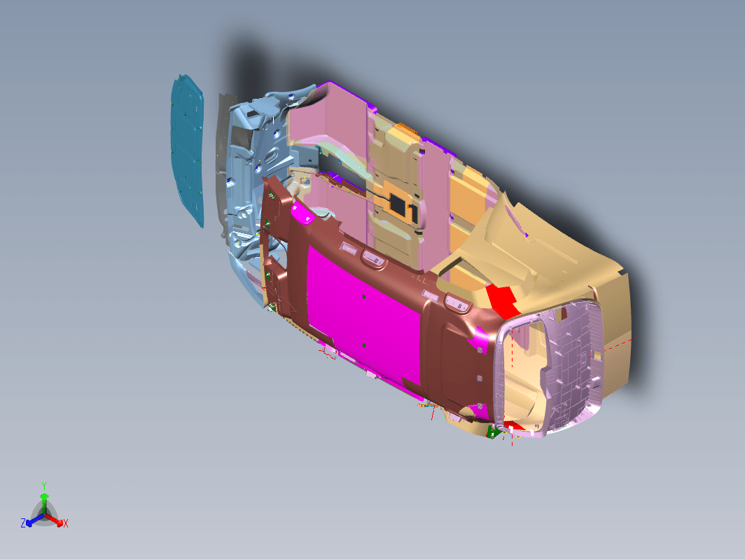 比亚迪宋MAX内饰Catia v5