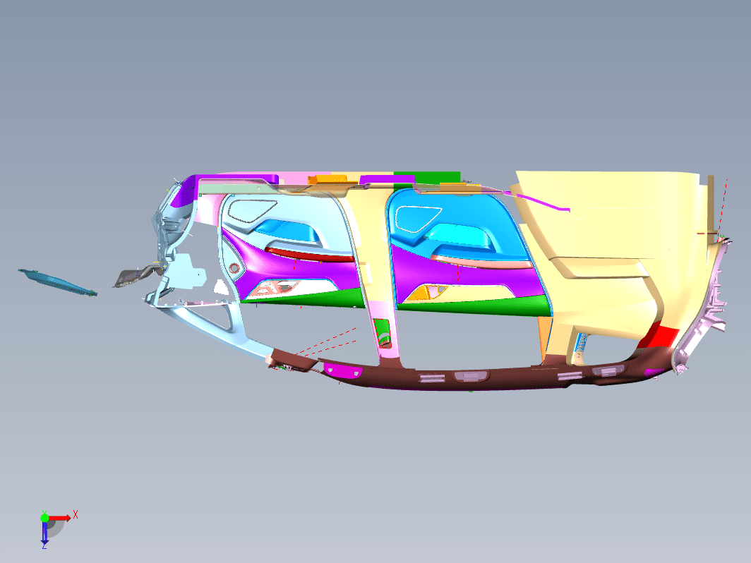 比亚迪宋MAX内饰Catia v5