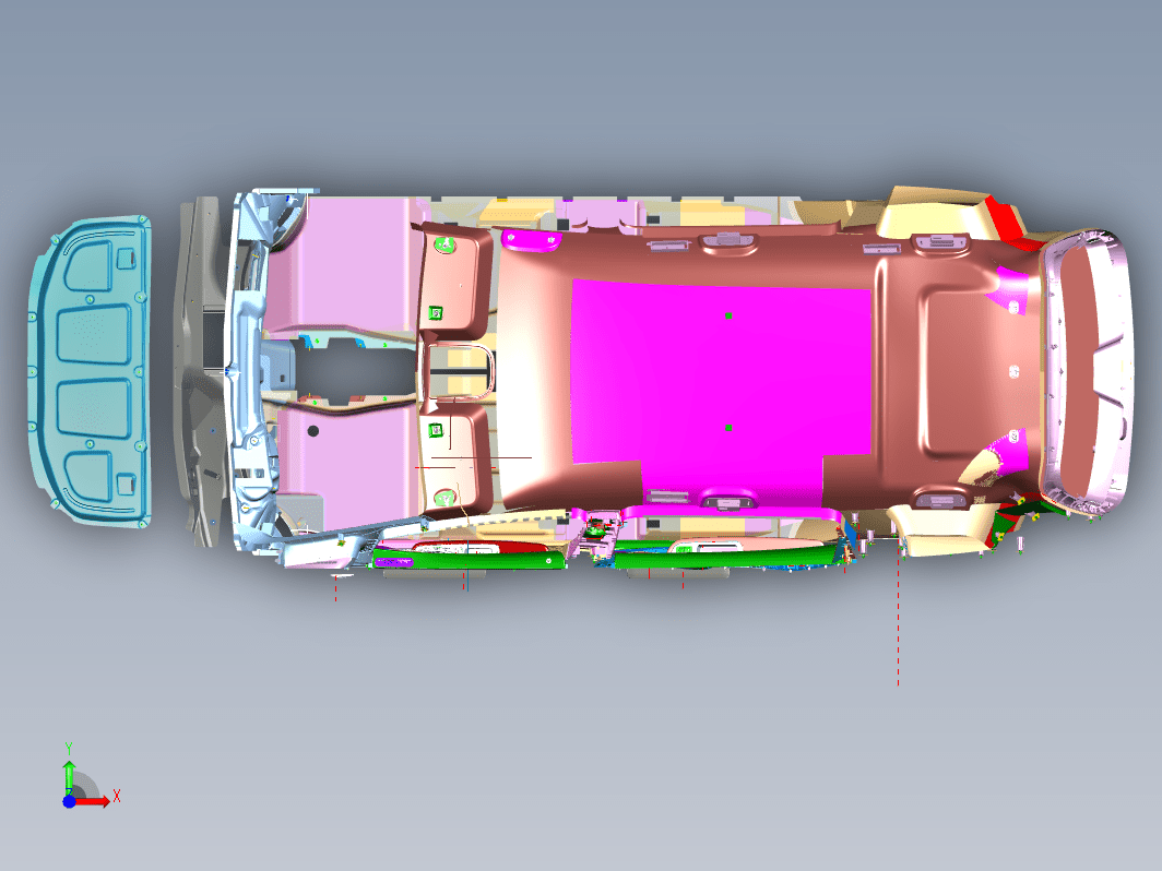 比亚迪宋MAX内饰Catia v5