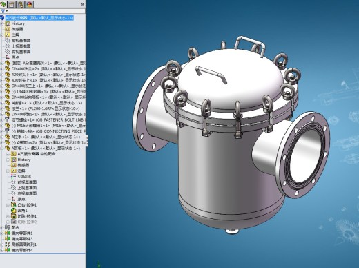 1000型单效蒸发器设计三维SW2014带参+CAD+说明书缩略图