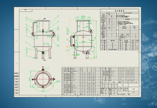 1000型单效蒸发器设计三维SW2014带参+CAD+说明书缩略图