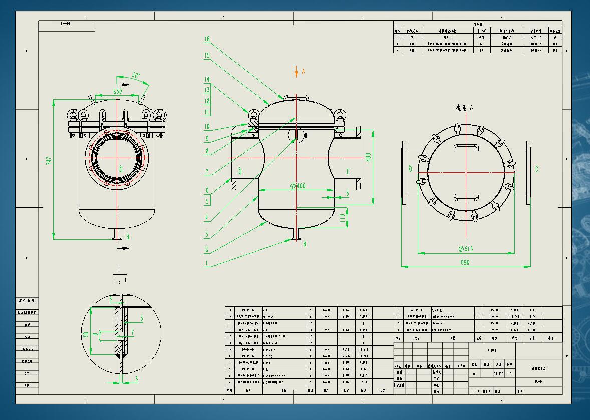 1000型单效蒸发器设计三维SW2014带参+CAD+说明书