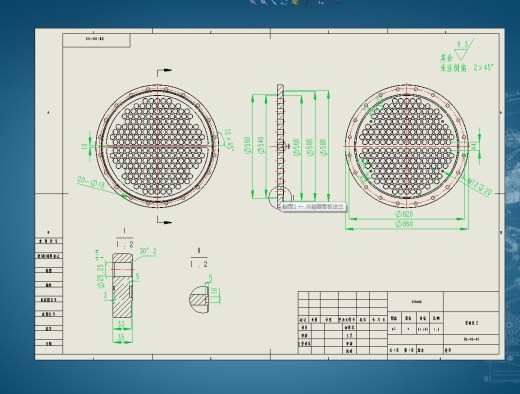 1000型单效蒸发器设计三维SW2014带参+CAD+说明书缩略图