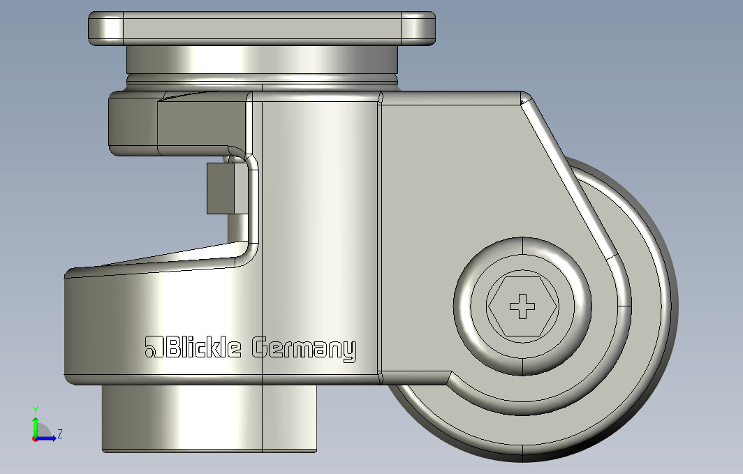 blickle_757022福马脚轮 3D模型