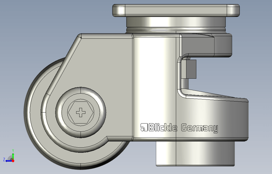 blickle_757022福马脚轮 3D模型