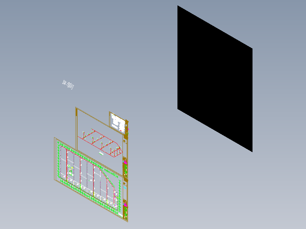 四川成都闽盛1#车间水部署CAD