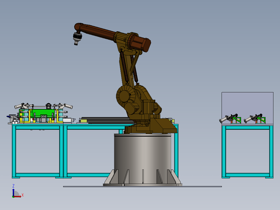 三工位焊接弧焊机器人、焊接夹具、系统集成