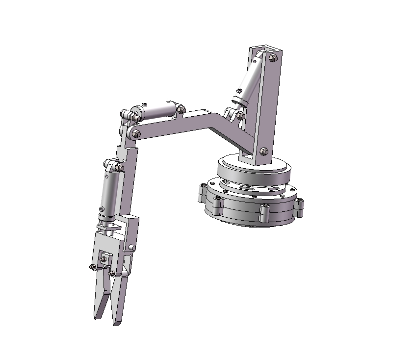垃圾捡拾装置机器人机械手设计三维SW2020带参+CAD+说明书