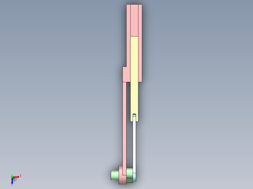 滑块曲柄机构3D数模