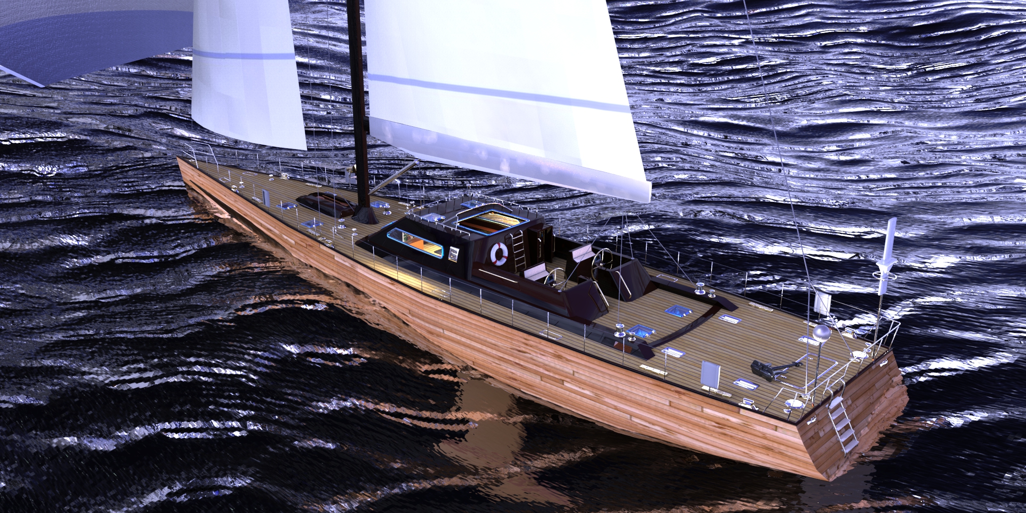 豪华帆船模型