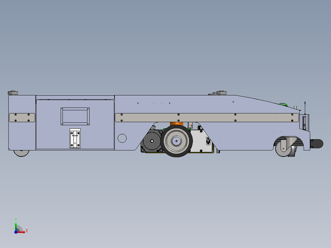 600Kg详细潜伏式牵引AGV