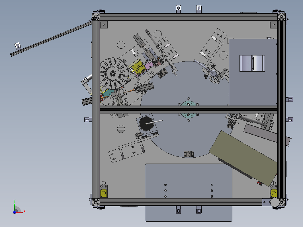 散热片锁螺丝机组装机3D+工程图