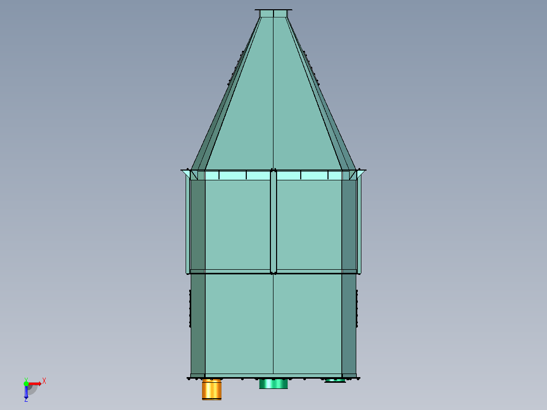 小型缓冲箱用于在预处理期间临时储存谷物