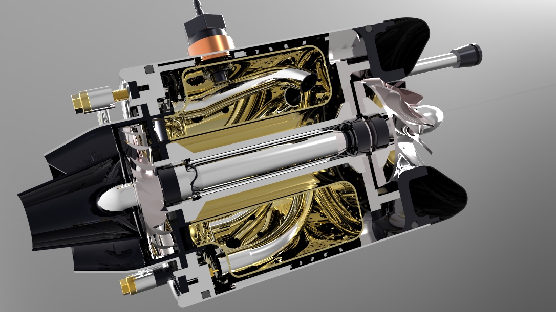 1.8 (46mm)微型航空燃气涡轮发动机