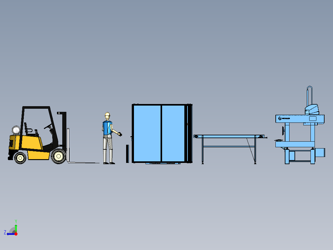 robot-packaging机器人包装输送线