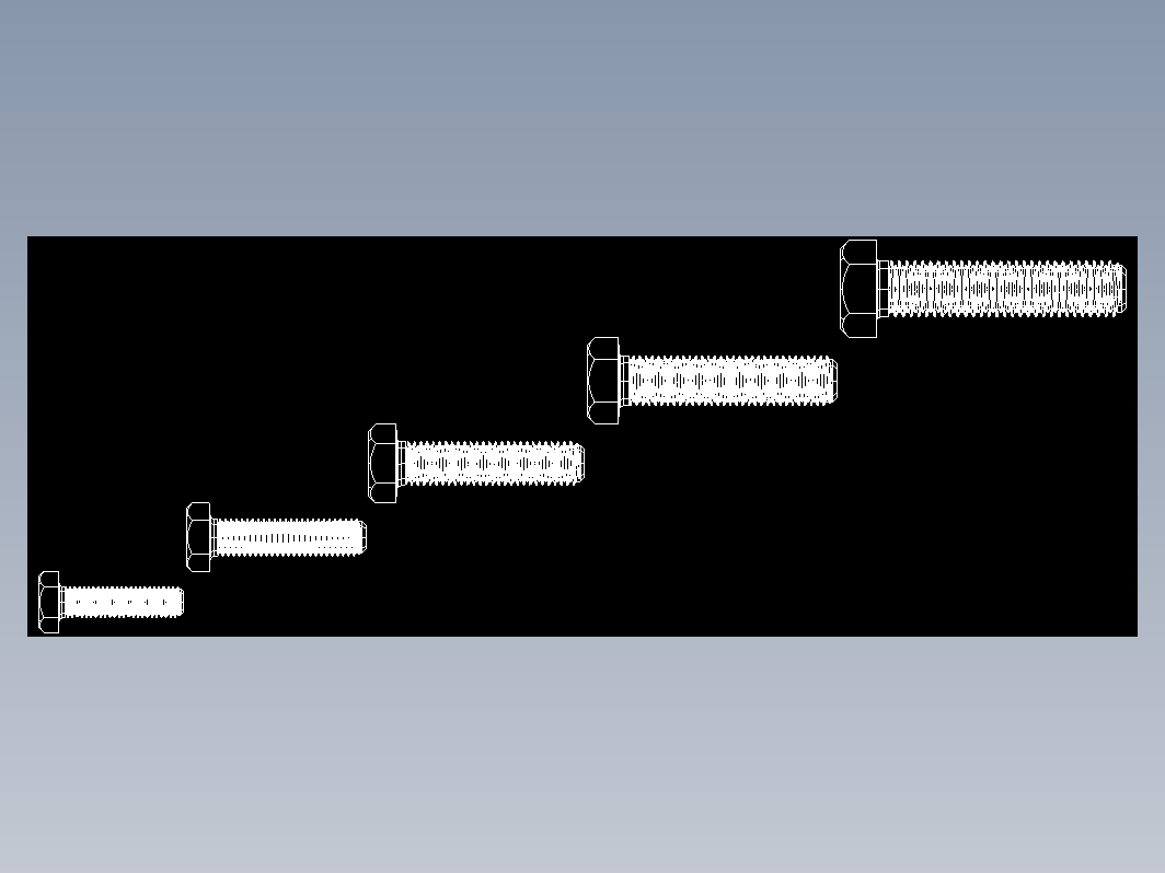 AUTOCAD螺栓螺帽